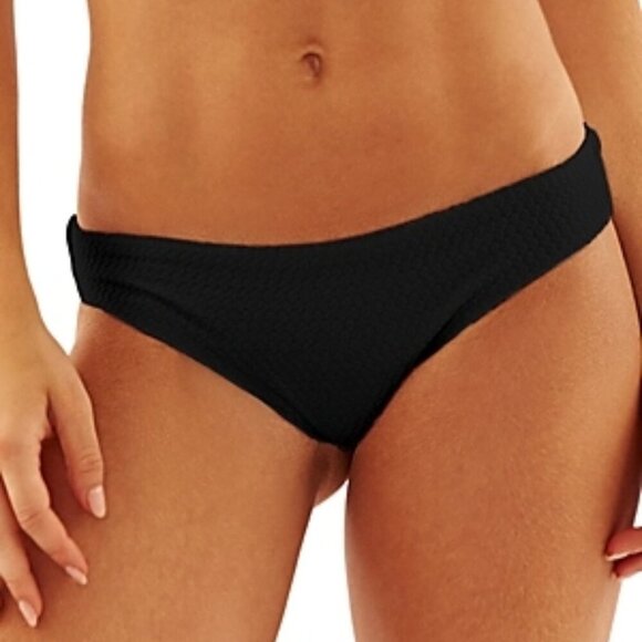 Aquamanile Gatsby Swim Full Coverage Man Made Bikini Bottom Size XS Black - Picture 1 of 1